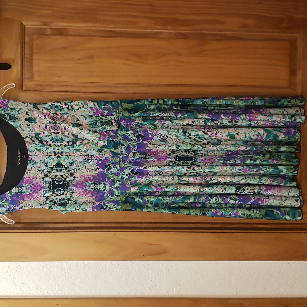 CYNTHIA ROWLEY floral print sleeveless dress SIZE 6